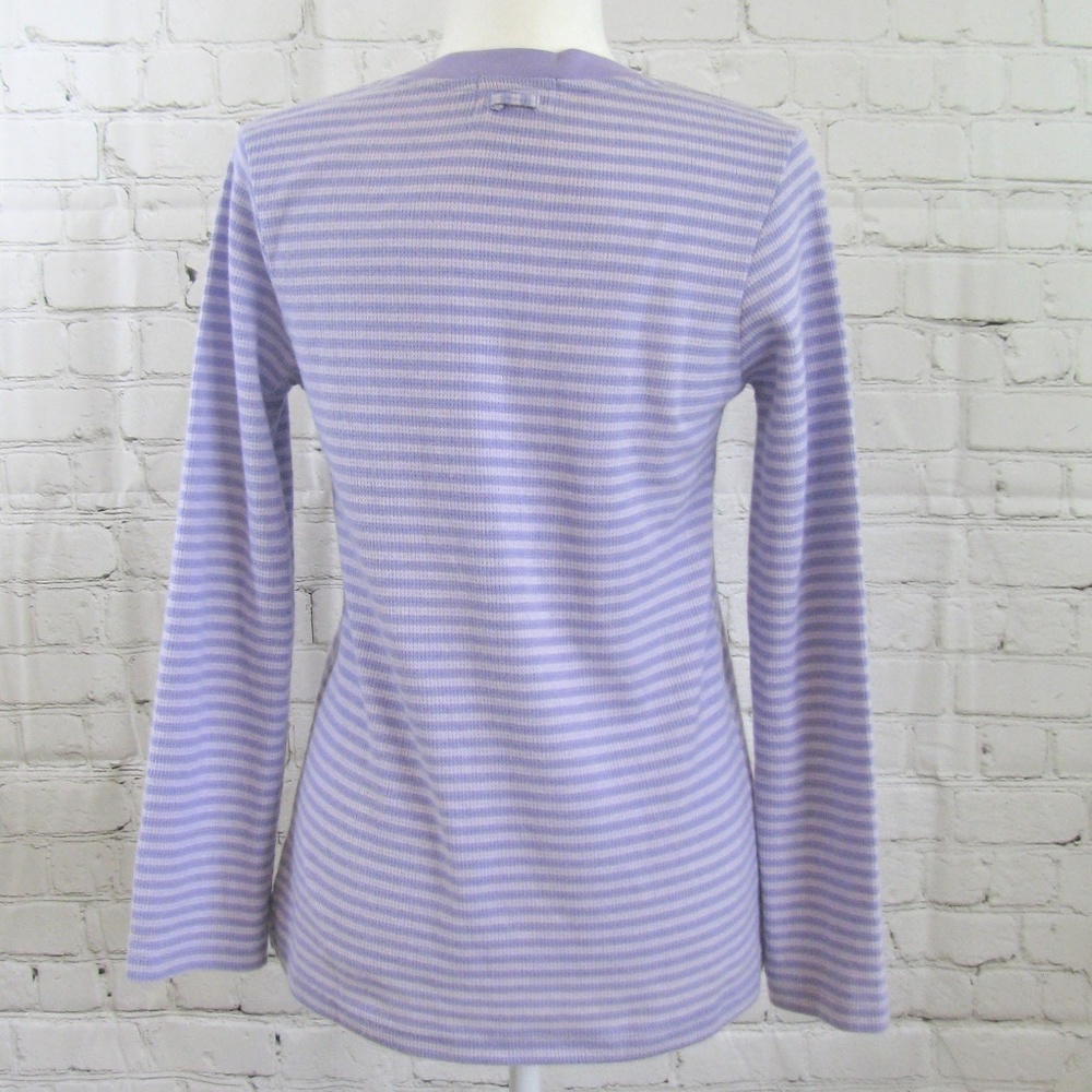 Oscar de La Renta striped Thermal top - Picture 4 of 6